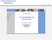 Tablet Screenshot of leuenbergertreuhand.ch